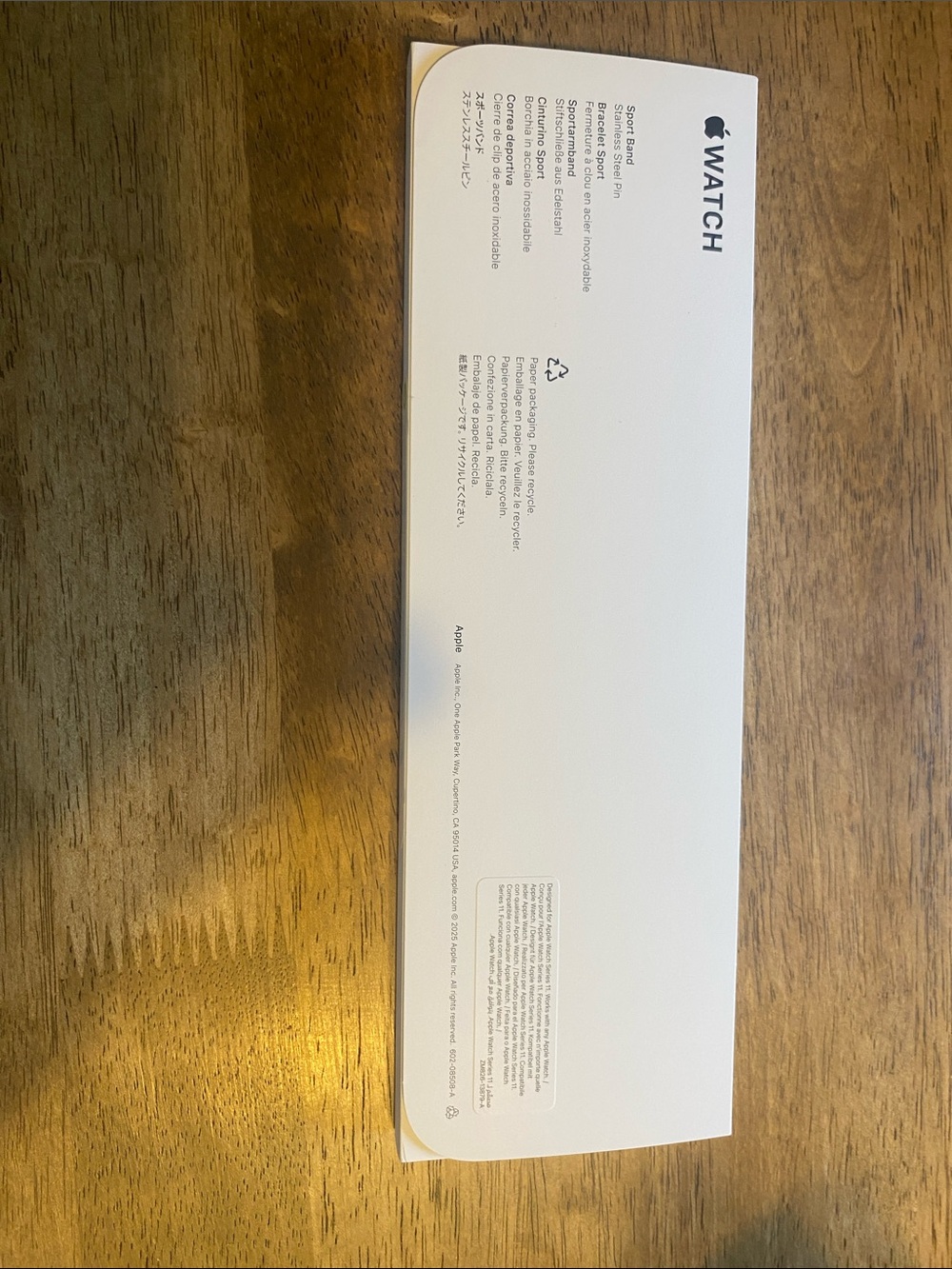 New unopened Apple Watch Sport Band in Purple Fog 42mm S/M - Picture 2 of 6